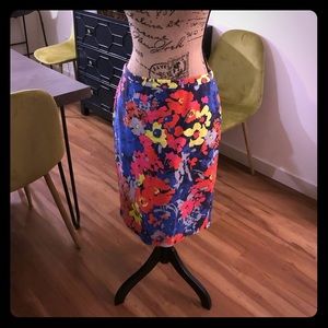 Flower pencil skirt